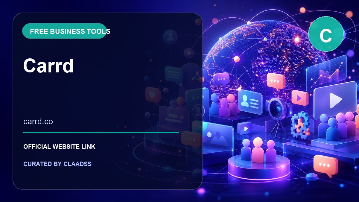 Carrd official social media website