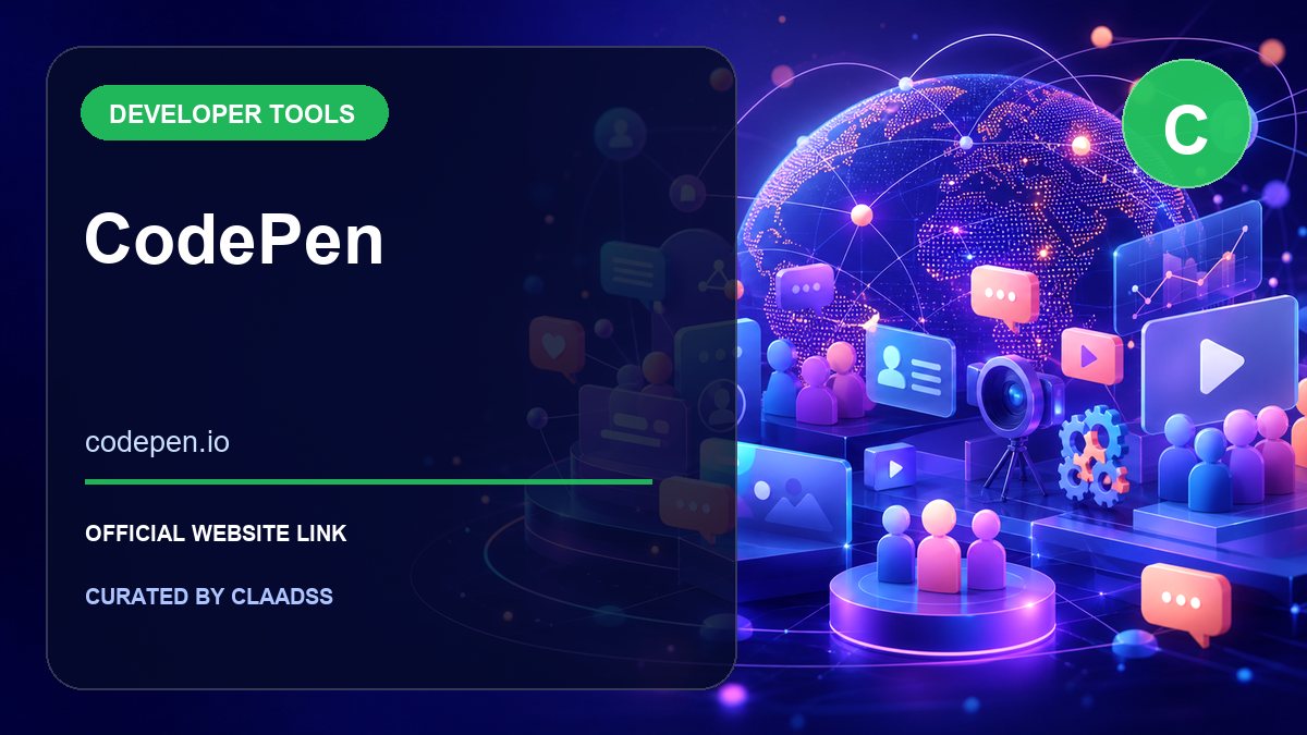 CodePen official social media website