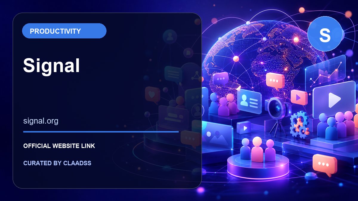 Signal official social media website